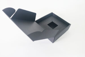 G형 접이식 흑지박스 제작 - 주얼리용 소형 포장박스 샘플